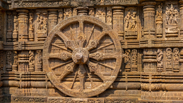 The ancient Sun (surya) Temple at Konark in Orrisa India