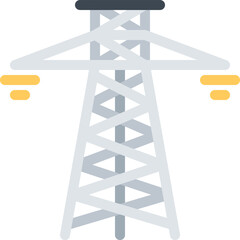 design vector image icons electric tower