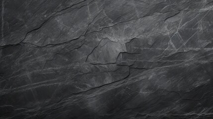 Naklejka premium Texture of a black gray old scratched slate and stone with space for text