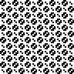 Fototapeta premium Squares, figures seamless pattern. Folk wallpaper. Checks, shapes ornate. Geometric background. Tribal motif. Ethnic ornament. Textile print, web design, geometry abstract. Geometrical image. Vector