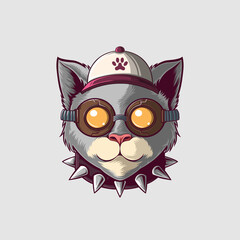 Cute Cat  Vector Illustration
