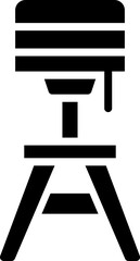 floor lamp icon. vector glyph icon for your website, mobile, presentation, and logo design.