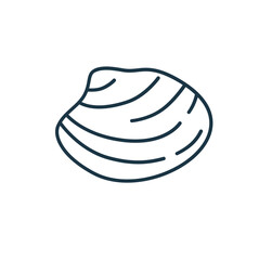 Outline objects for vacation trip, summer holiday near ocean and nature isolated on white background. 