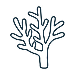 Outline objects for vacation trip, summer holiday near ocean and nature isolated on white background. 