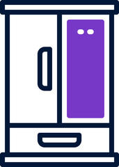 closet icon. vector dual tone icon for your website, mobile, presentation, and logo design.