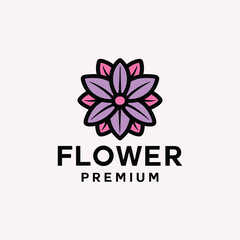 Flower Logo Symbol Design illustration vector Icon Emblem