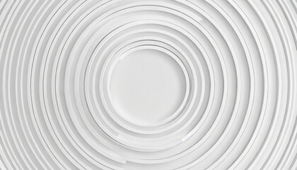 concentric random rotated white ring or circle segments background wallpaper banner flat lay top view from above