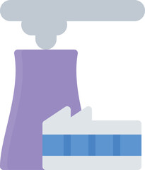 design vector image icons nuclear plant