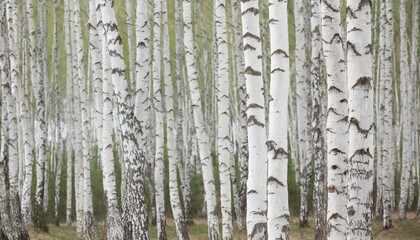 white birch tree forest texture background