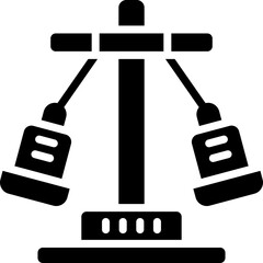 flying chair icon. vector glyph icon for your website, mobile, presentation, and logo design.