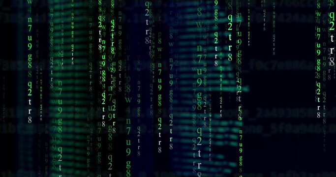 Computer code - Technology background in a matrix style. Programming coding or hacker concept