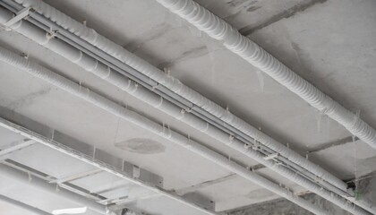 conduit on ceiling electric pipe line wire electrical cable system installation