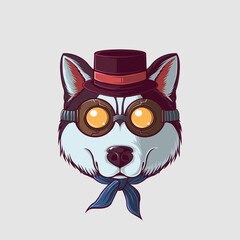 Cute Dog Vector Illustration