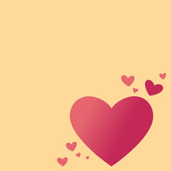 Happy cute sweet Valentine seamless wallpaper yellow background vector.