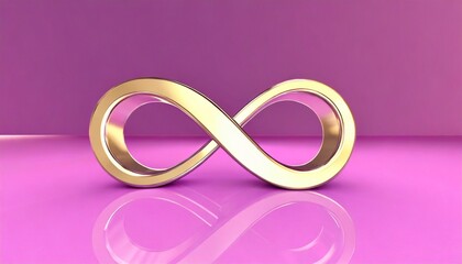 infinity sign isolated on a background 3d illustration