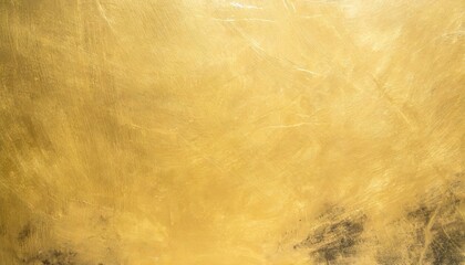 Obraz na płótnie Canvas textured golden stucco background with scratches scuffs and black stains