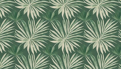tropical exotic seamless pattern with palm leaves hand drawn vintage illustration background and texture good for production wallpapers cloth fabric printing goods