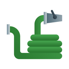 Water hose icon in gradient fill style with high vector quality suitable for ui and spring needs