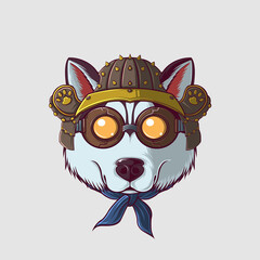 Cute Dog Vector Illustration