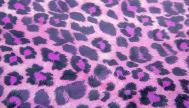 pink purple leopard animal print fur pattern fabric
