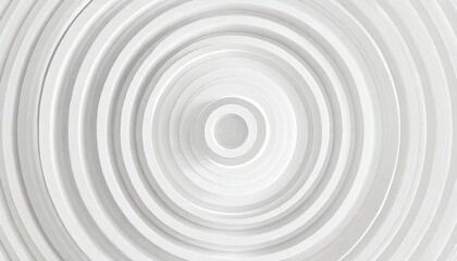 Fototapeta na wymiar many concentric random offset white rings or circles background wallpaper banner flat lay top view from above