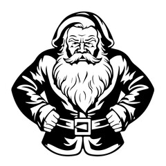 Superhero Santa Claus Vector