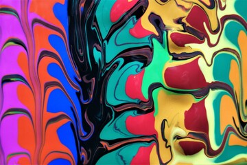 Unique abstract background. Fluttering mixed colors.