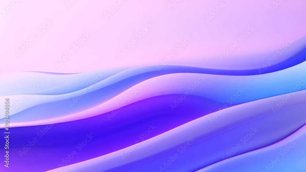 Poster vibrant purple and blue background with dynamic wavy lines. generative ai