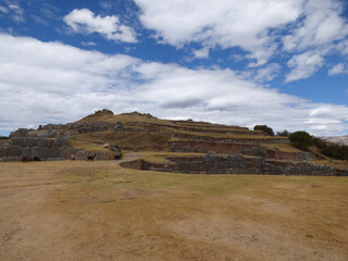 Ruins of ancient city near Cusco, Peru