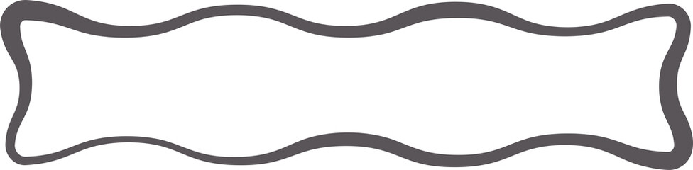 Y2k squiggle frame. Zigzag wavy border for story. Rectangle serrated retro groovy shape. Cute funky geometric posters for modern design. Vector aesthetic elements.