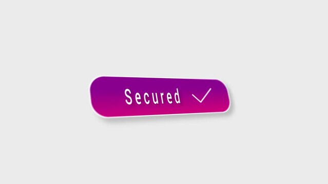 secured with tick mark animation 