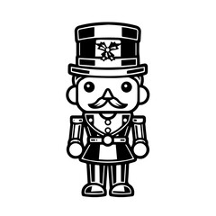 Traditional Christmas Nutcracker Soldier Vector