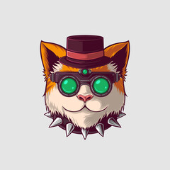 Cut Cat Vector Illustration