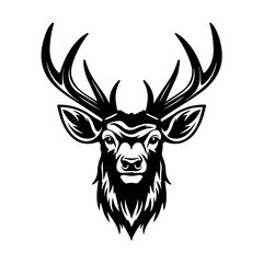 Stylized Reindeer Head Vector Art