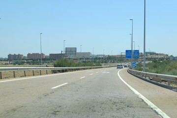 On the road of the north of Spain. Zaragoza, July 11, 2022.