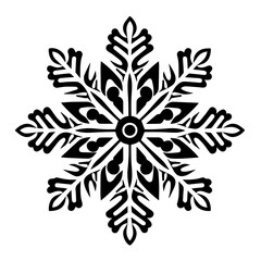 Intricate Snowflake Winter Vector Design