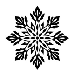 Intricate Snowflake Winter Vector Design