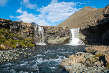 Innstifoss Waterfall in the Southeast Region of Iceland