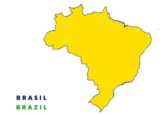 Mapa de Brasil © Stockchi