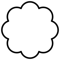 cloud line icon