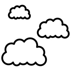 cloud line icon