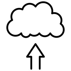 cloud line icon