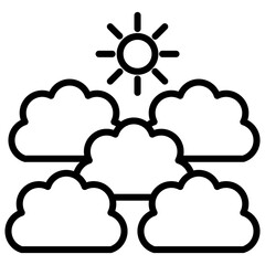 cloud line icon