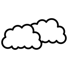cloud line icon