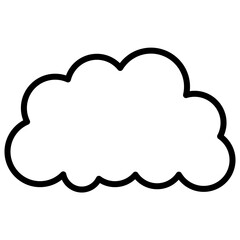 cloud line icon