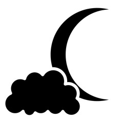 cloud glyph icon