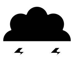 cloud glyph icon