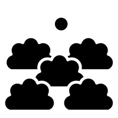 cloud glyph icon