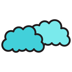cloud color icon