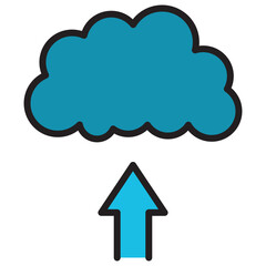 cloud color icon